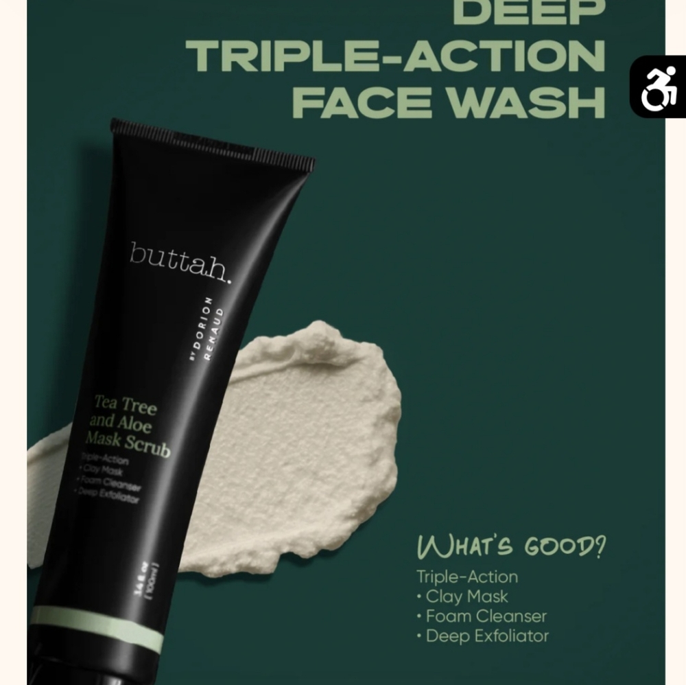 Sealed Tube buttah Tea Tree and Aloe Mask Scrub 3.4 floz